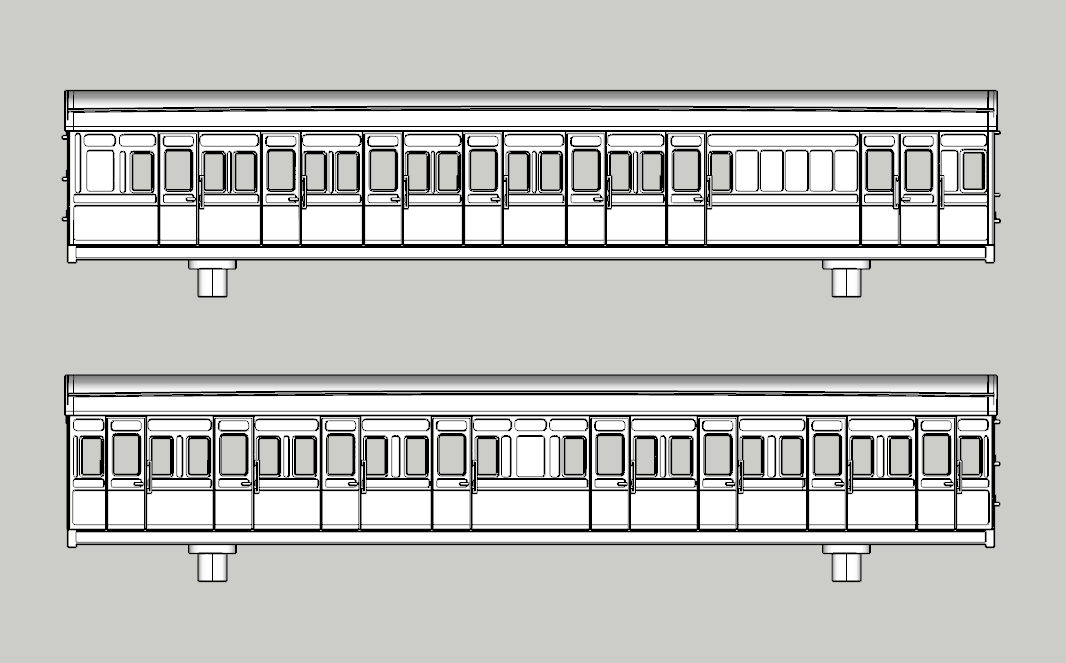 (image for) LBSCR Balloon Push-Pull 2 Coach Bundle - Set 735